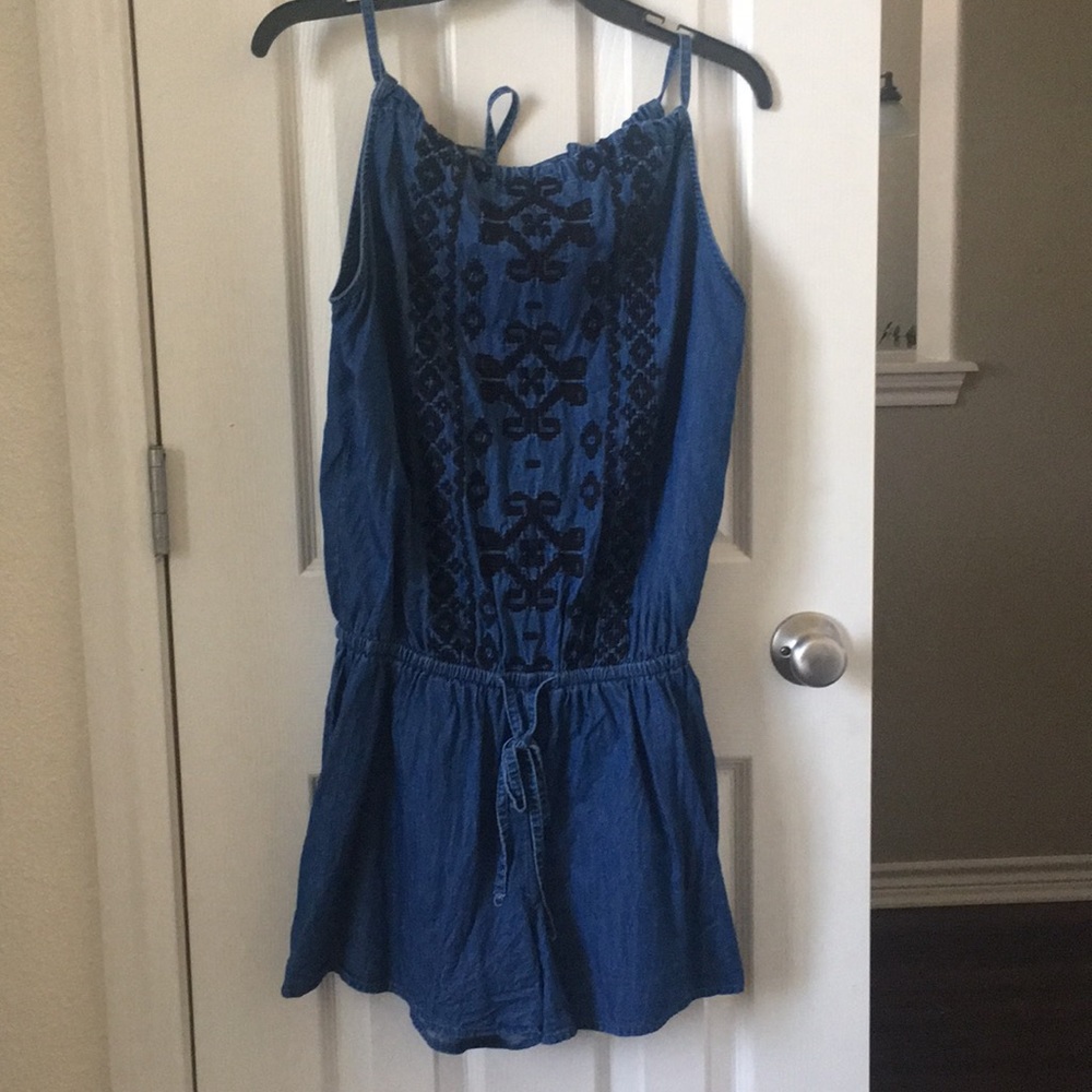 Denim Romper